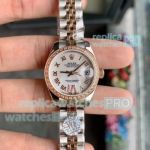 Swiss Copy Rolex Datejust Two Tone White Dial Ladies Watch 28mm